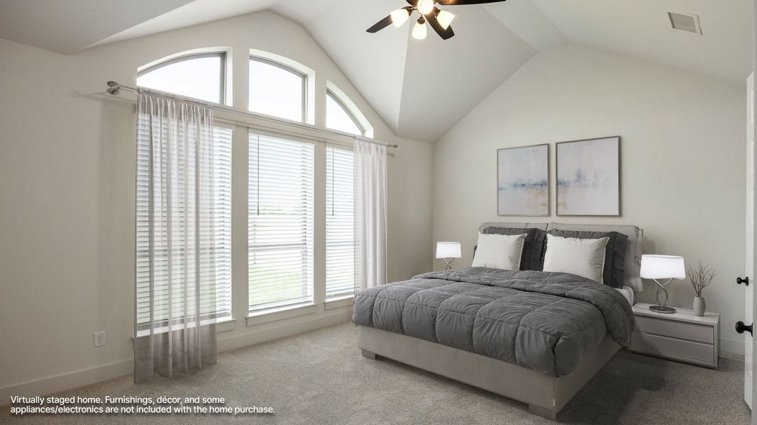 Furnished interior view inside a new home in The Colony, Bastrop (Image 7).