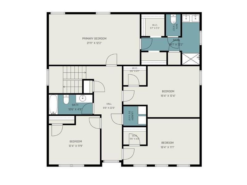 2D floor plan layout of this home in , Monticello, GA (Image 5).