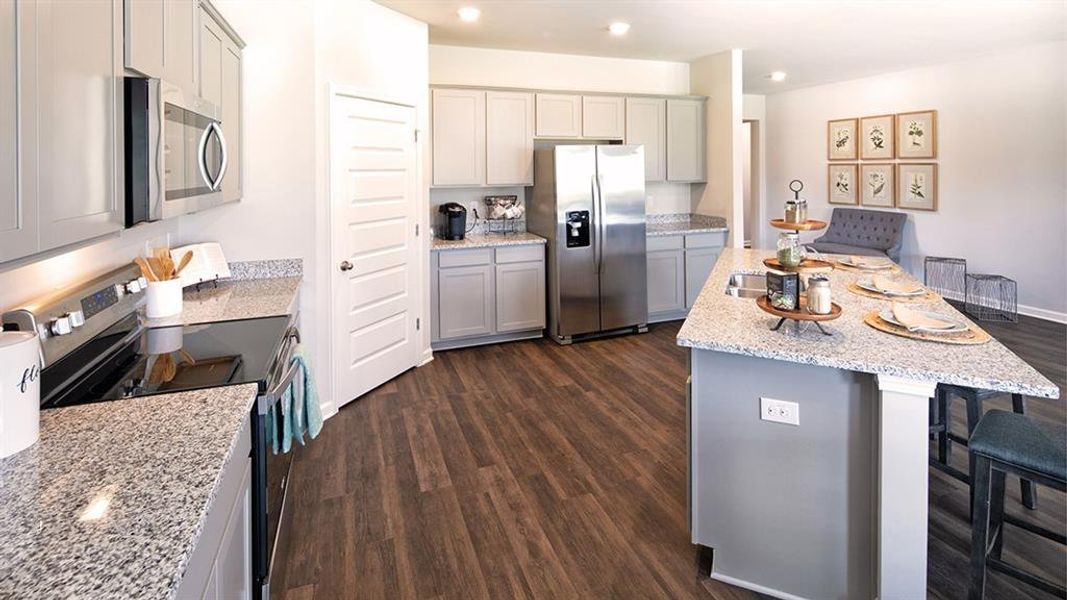 Furnished interior view inside a new home in Preserve at Dove Creek, Statham (Image 27).