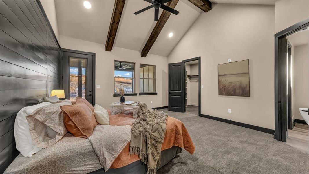 Furnished interior view inside a new home in Saddle Crest Estates, Weatherford (Image 15).