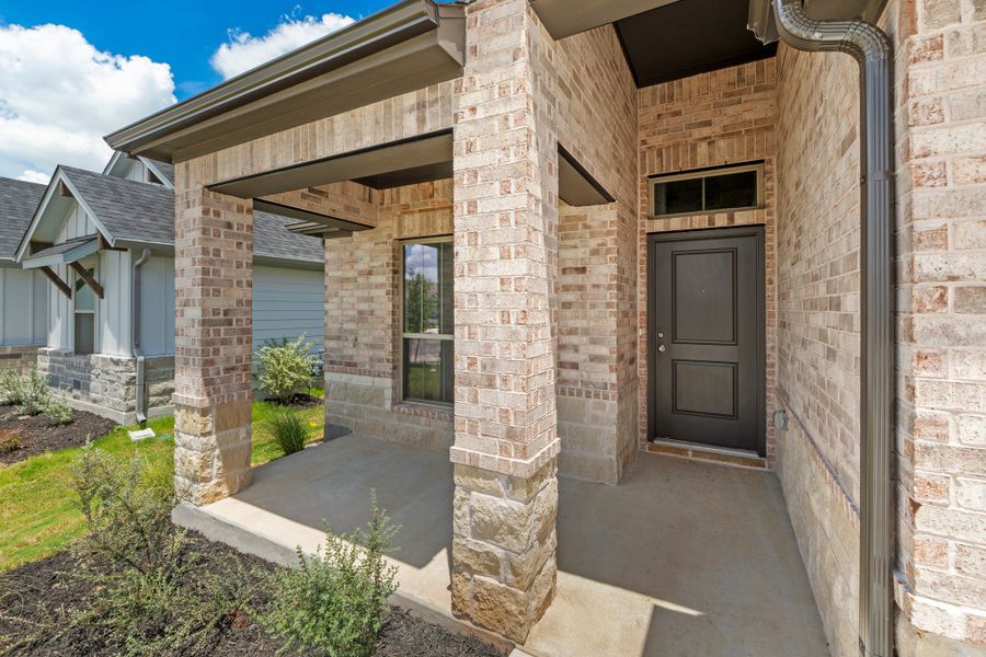 Exterior details and patio area of a home in Prairie Winds, Hutto (Image 3). Exterior details and patio area of a home in Prairie Winds, Hutto (Image 3).