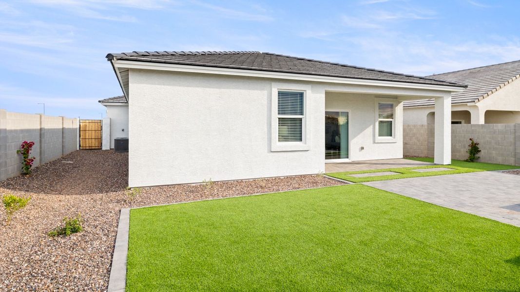 Exterior details and patio area of a home in Rio Rancho Estates, Wittmann (Image 3).