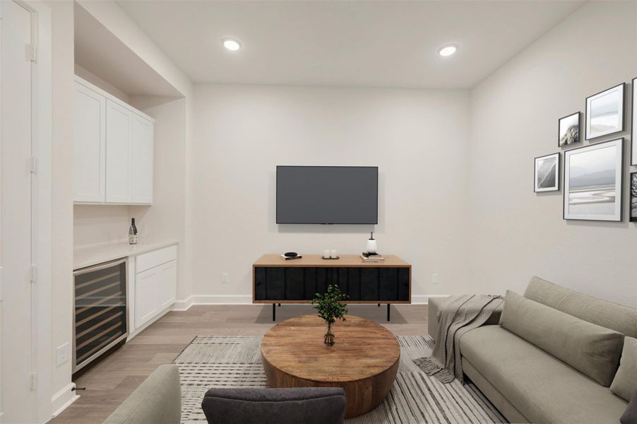 Imagine your furniture in this Media room conveniently located at first floor!