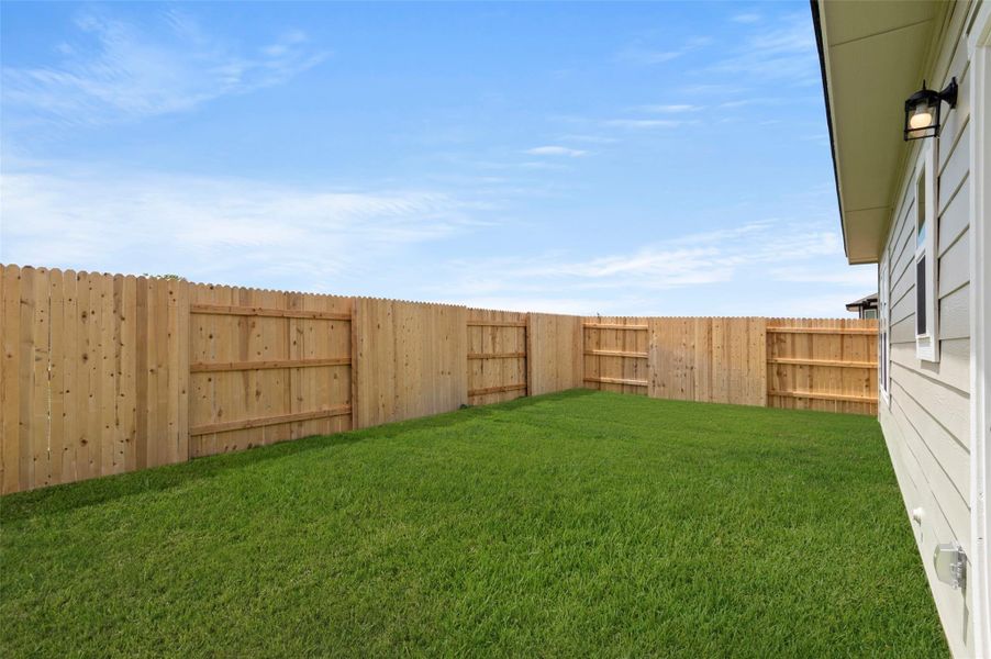 View of fenced backyard View of fenced backyard