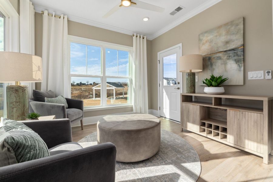 Representative furnished interior of a home built from the Continental by Pulte Homes in Saunders Farm, Fuquay Varina (Image 33).