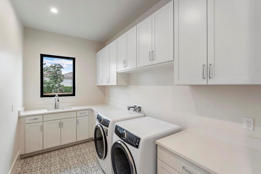 Furnished interior view inside a new home in , Port St. Lucie (Image 8).