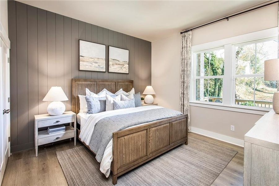Furnished interior view inside a new home in The Groves at Myrtle: Myrtle Street, Roswell (Image 8).