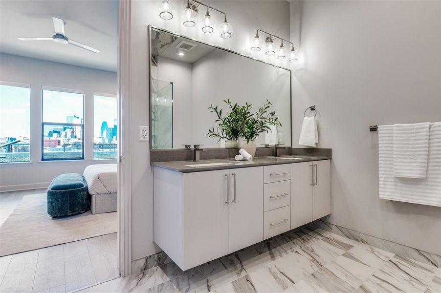 Furnished interior view inside a new home in , Dallas (Image 6).