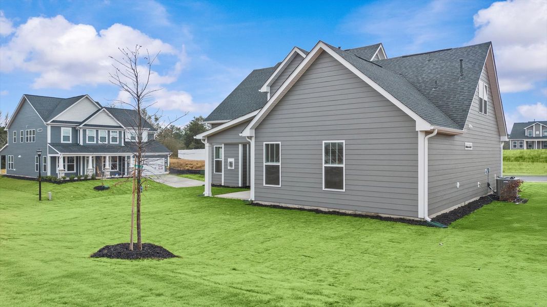 Exclusive rear covered porch with accomplished detail and elevated outdoor living potential Exclusive rear covered porch with accomplished detail and elevated outdoor living potential