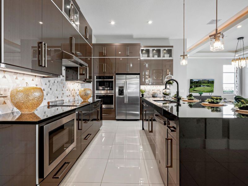 Furnished interior view inside a new home in PGA Village Verano, Port St. Lucie (Image 15).