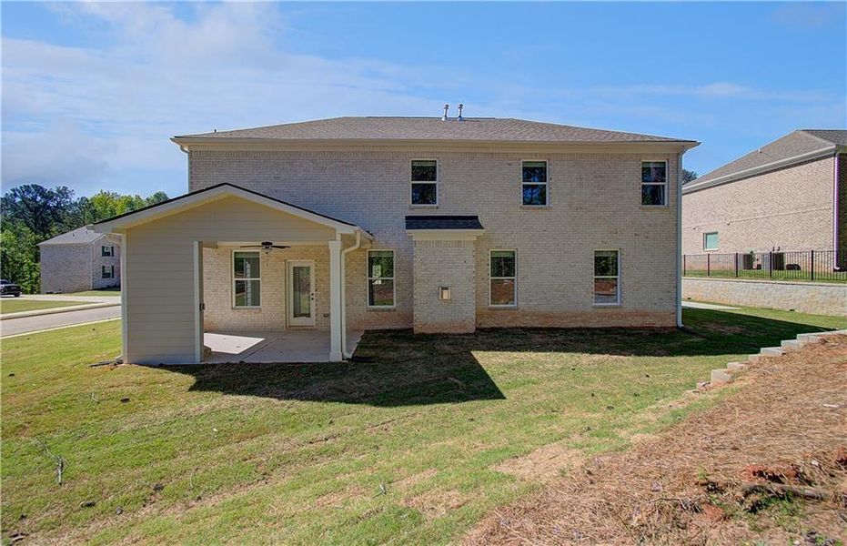 Exterior details and patio area of a home in Trinity Park, McDonough (Image 3).