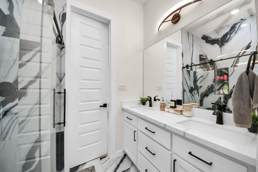 Furnished interior view inside a new home in , Houston (Image 11).