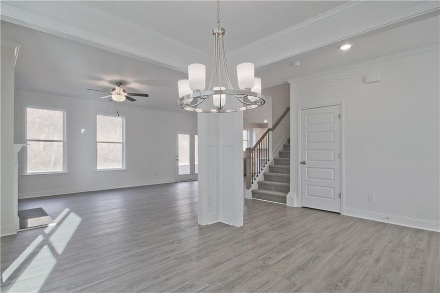 Spacious, unfurnished interior of a new home in Clark Farms, Flowery Branch (Image 29). Spacious, unfurnished interior of a new home in Clark Farms, Flowery Branch (Image 29).