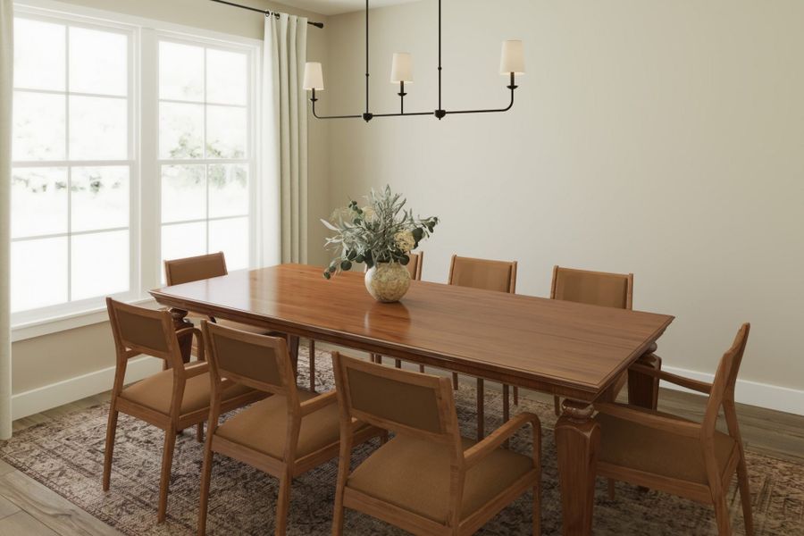 Representative furnished interior of a home built from the Emmett by Fischer Homes in Stonehaven, Hoschton (Image 6).