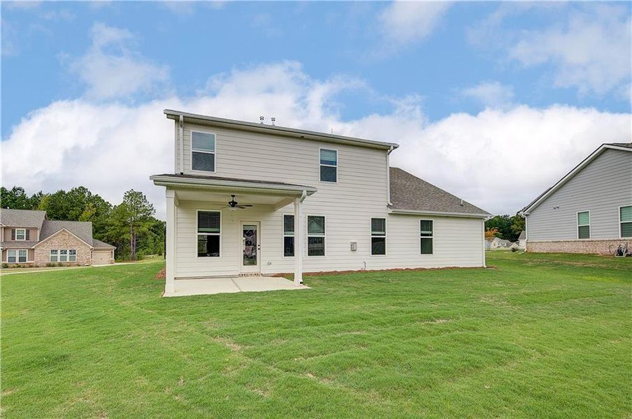 Exterior details and patio area of a home in Kingston, Locust Grove (Image 17).