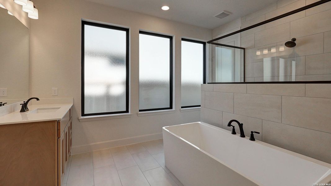 Furnished interior view inside a new home in Haby Hill, San Antonio (Image 12).