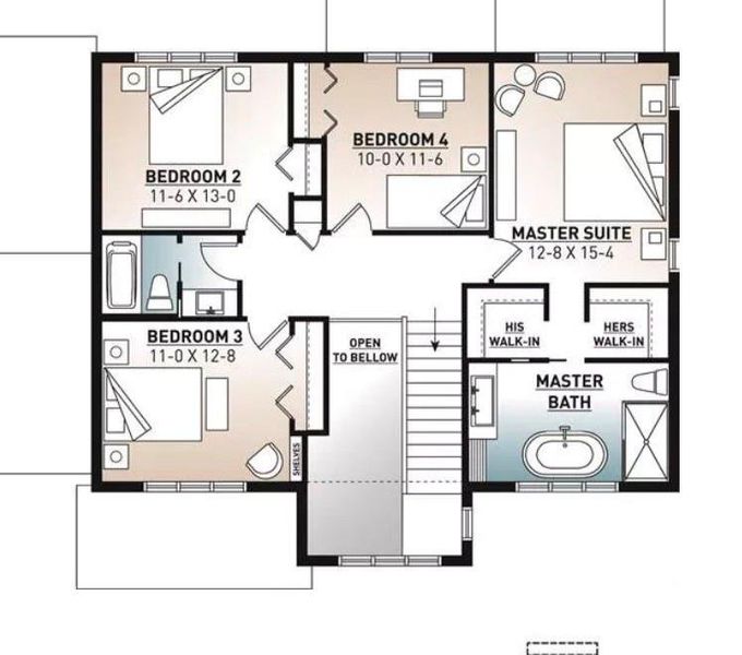 2D floor plan layout of this home in , Snellville, GA (Image 5).