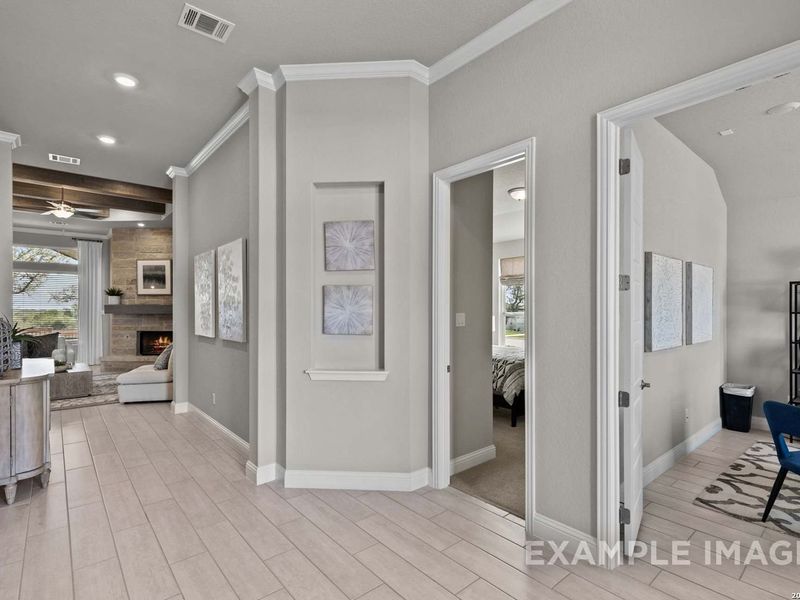 Furnished interior view inside a new home in The Reserve at Potranco Oaks, Castroville (Image 6).
