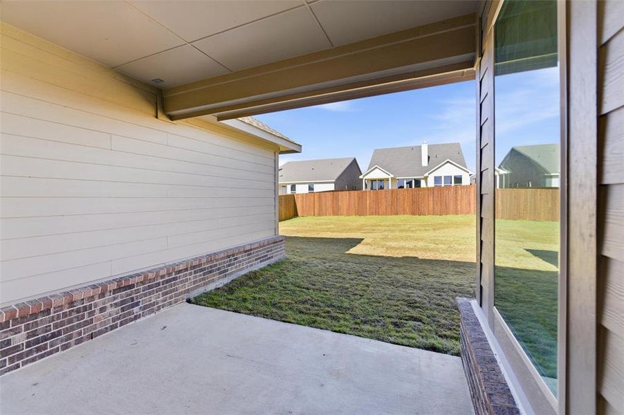 Exterior details and patio area of a home in Liberty Pointe, Gainesville (Image 3).