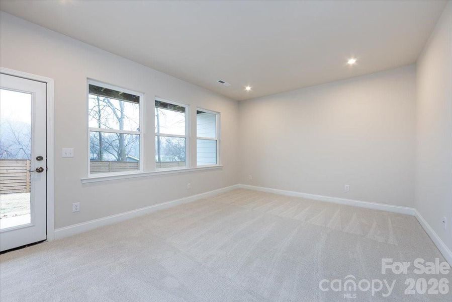 First Floor Flex Space with Access to Covered Outdoor Living