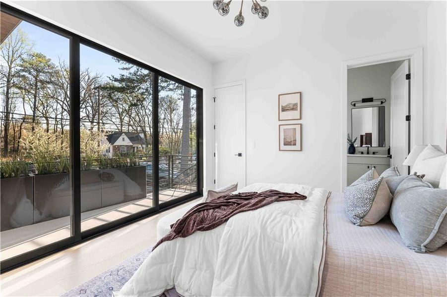 Furnished interior view inside a new home in , Atlanta (Image 47).