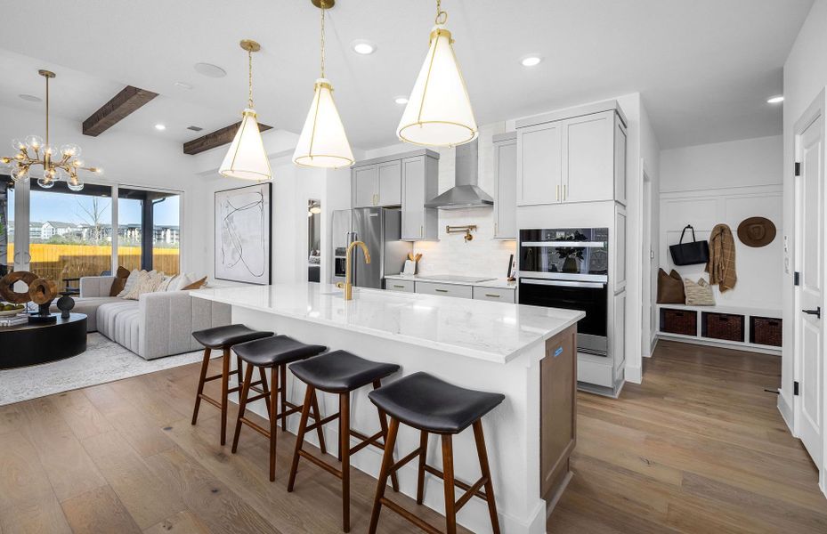 Representative furnished interior of a home built from the Maroon by Pulte Homes in Cameron Place, Austin (Image 13).