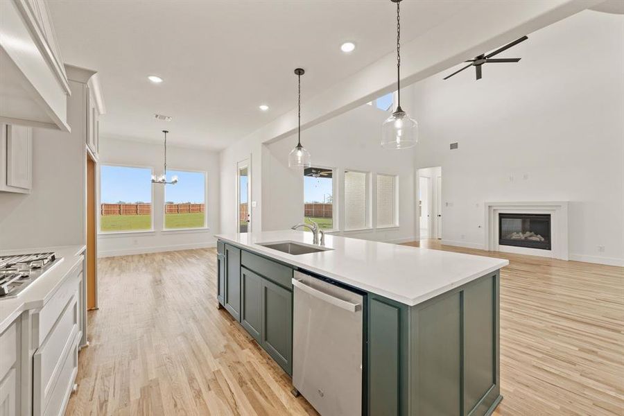 Furnished interior view inside a new home in Settlers Glen, New Fairview (Image 5).
