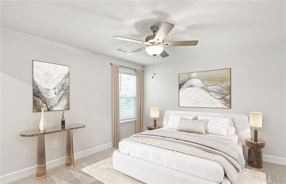 Furnished interior view inside a new home in Haverhill Estates, Dacula (Image 6).