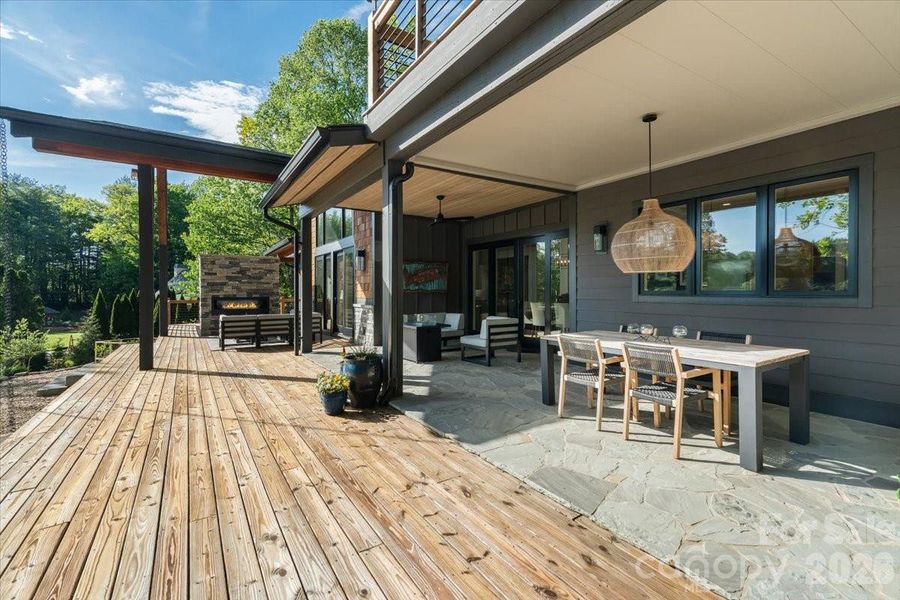 Exterior details and patio area of a home in , Brevard (Image 3).
