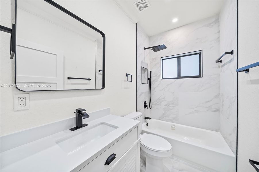 Furnished interior view inside a new home in , Miami (Image 9).