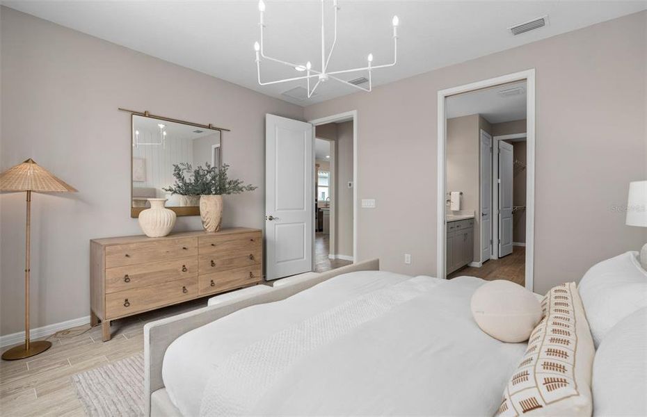 Furnished interior view inside a new home in Del Webb at Viera, Melbourne (Image 9). Furnished interior view inside a new home in Del Webb at Viera, Melbourne (Image 9).