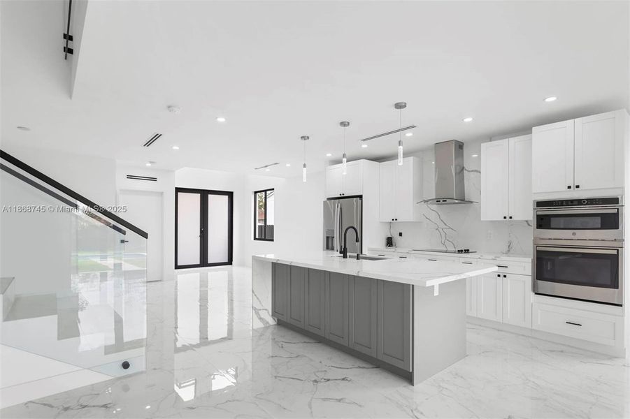 Furnished interior view inside a new home in , Miami (Image 12).