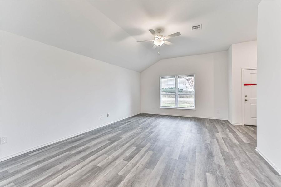 Spacious living room area. **Image representative of plan only and may vary as build**