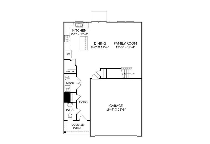 2D floor plan layout for the Frazier by Stanley Martin Homes in Essence at Bent Creek Village, Thomson, GA (Image 5). 2D floor plan layout for the Frazier by Stanley Martin Homes in Essence at Bent Creek Village, Thomson, GA (Image 5).