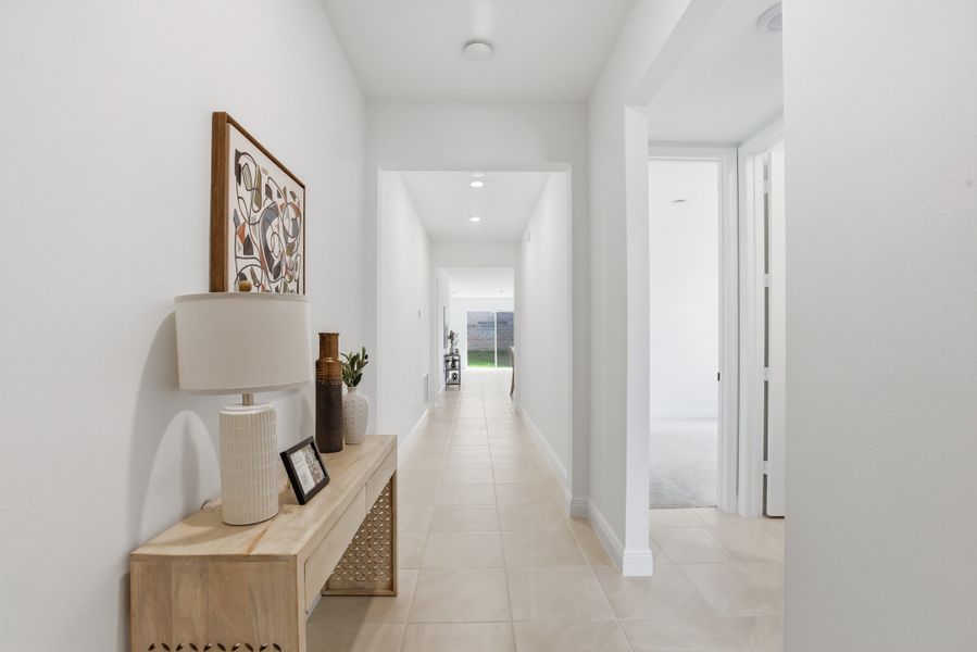 Furnished interior view inside a new home in Vintner Reserve, Clermont (Image 16). Furnished interior view inside a new home in Vintner Reserve, Clermont (Image 16).