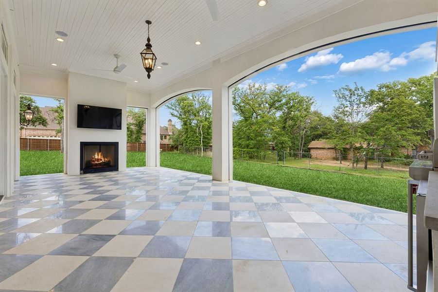Exterior details and patio area of a home in , Southlake (Image 3).
