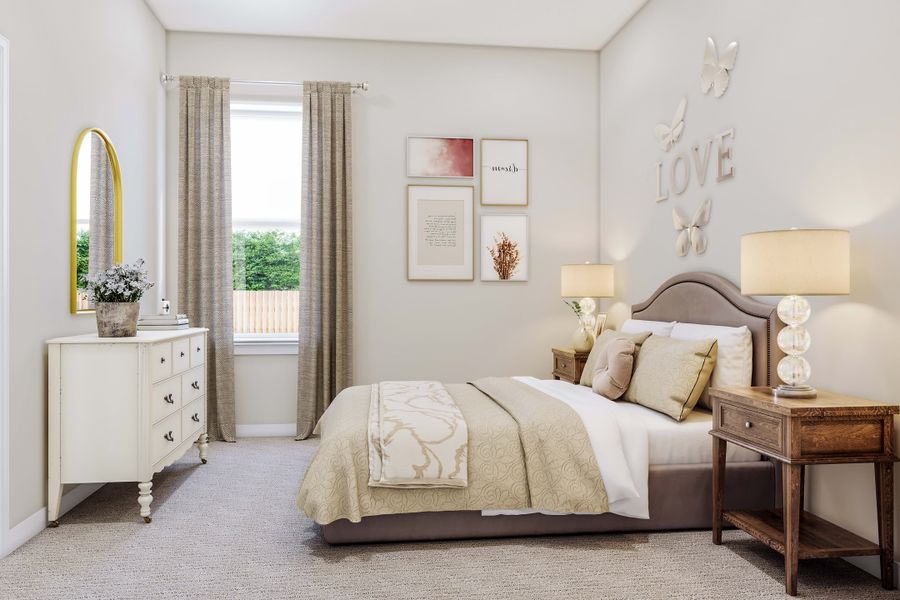 Representative furnished interior of a home built from the Aspen by Tri Pointe Homes in Lariat, Liberty Hill (Image 16).
