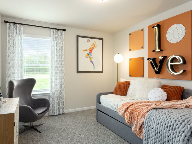 Furnished interior view inside a new home in Riverbend at Double Eagle - Reserve Collection, Cedar Creek (Image 13).