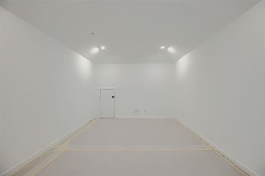 Spare room with recessed lighting Spare room with recessed lighting