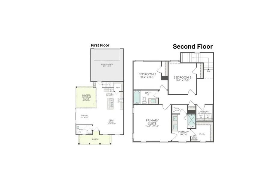 2D floor plan layout of this home in The Retreat at Harvest, Argyle, TX (Image 2). 2D floor plan layout of this home in The Retreat at Harvest, Argyle, TX (Image 2).