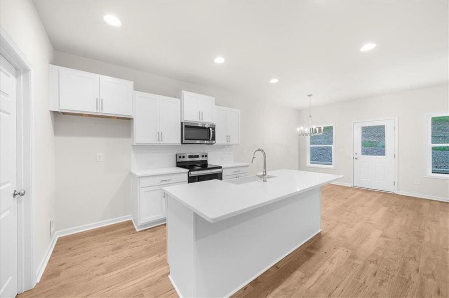 Furnished interior view inside a new home in , Gainesville (Image 7).