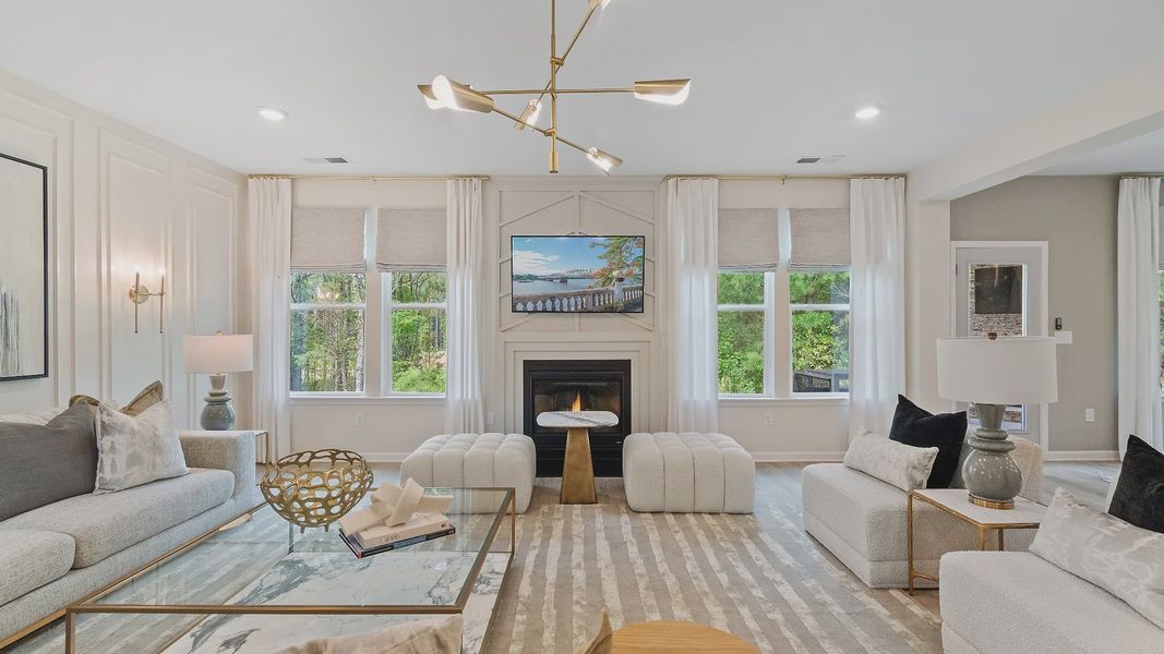 Furnished interior view inside a new home in Cambria at Traditions, Hampton (Image 11).