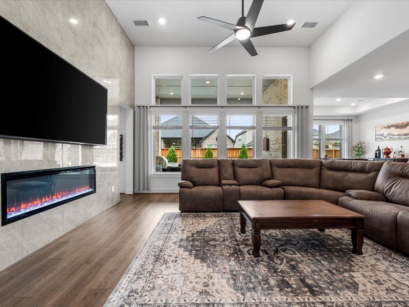 Furnished interior view inside a new home in , Spring (Image 37).