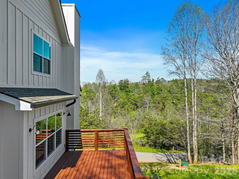 Exterior details and patio area of a home in , Weaverville (Image 22).