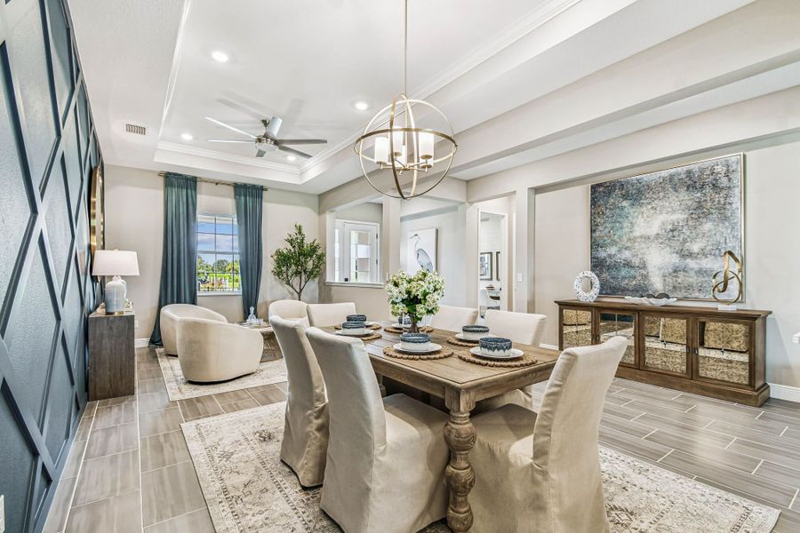 Furnished interior view inside a new home in River Preserve Estates, Parrish (Image 79).