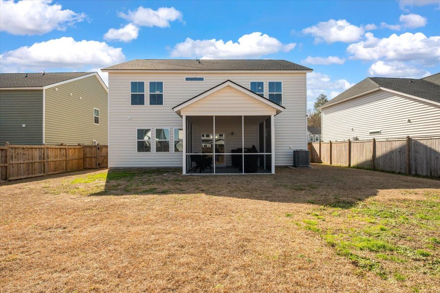 Exterior details and patio area of a home in Sweetgrass at Summers Corner, Summerville (Image 32).