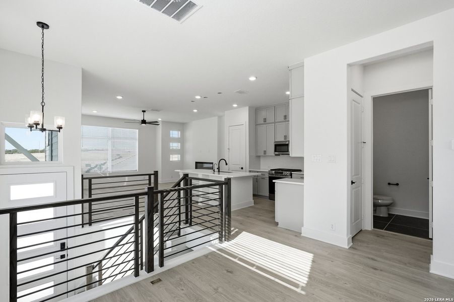 Furnished interior view inside a new home in Prominence Urban, San Antonio (Image 12). Furnished interior view inside a new home in Prominence Urban, San Antonio (Image 12).