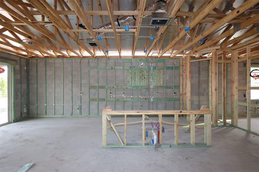 In-progress construction of a new home in Center Lake on the Park, St. Cloud, FL (Image 7).