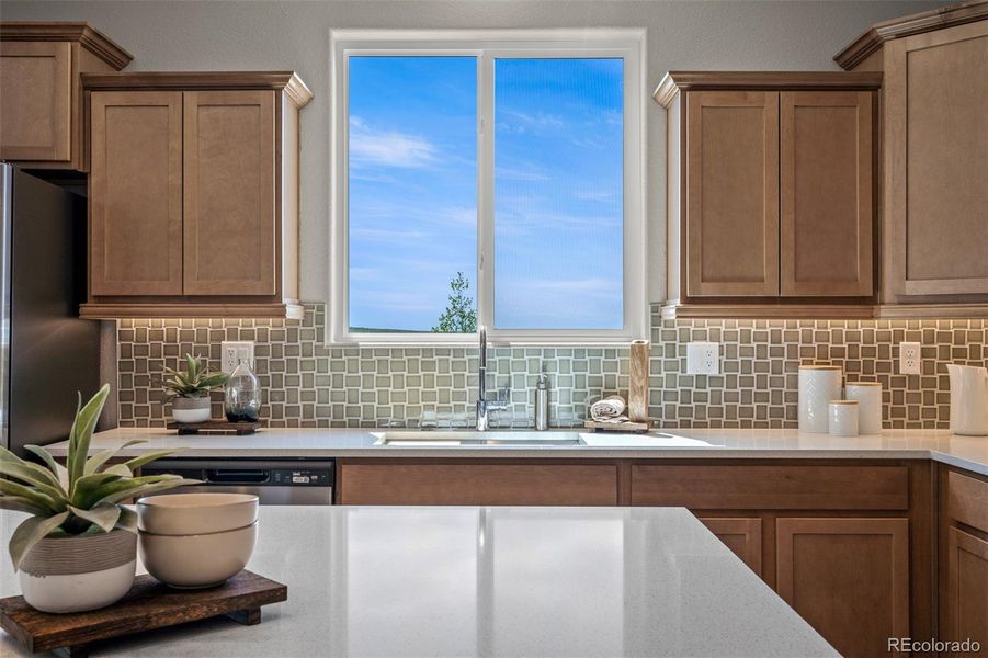 Furnished interior view inside a new home in , Colorado Springs (Image 25).