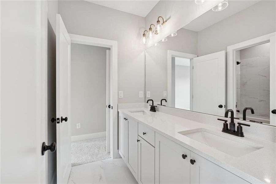 Furnished interior view inside a new home in Settingdown Farms, Cumming (Image 7).